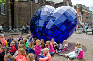 Big blue heart for Delft Blue Day